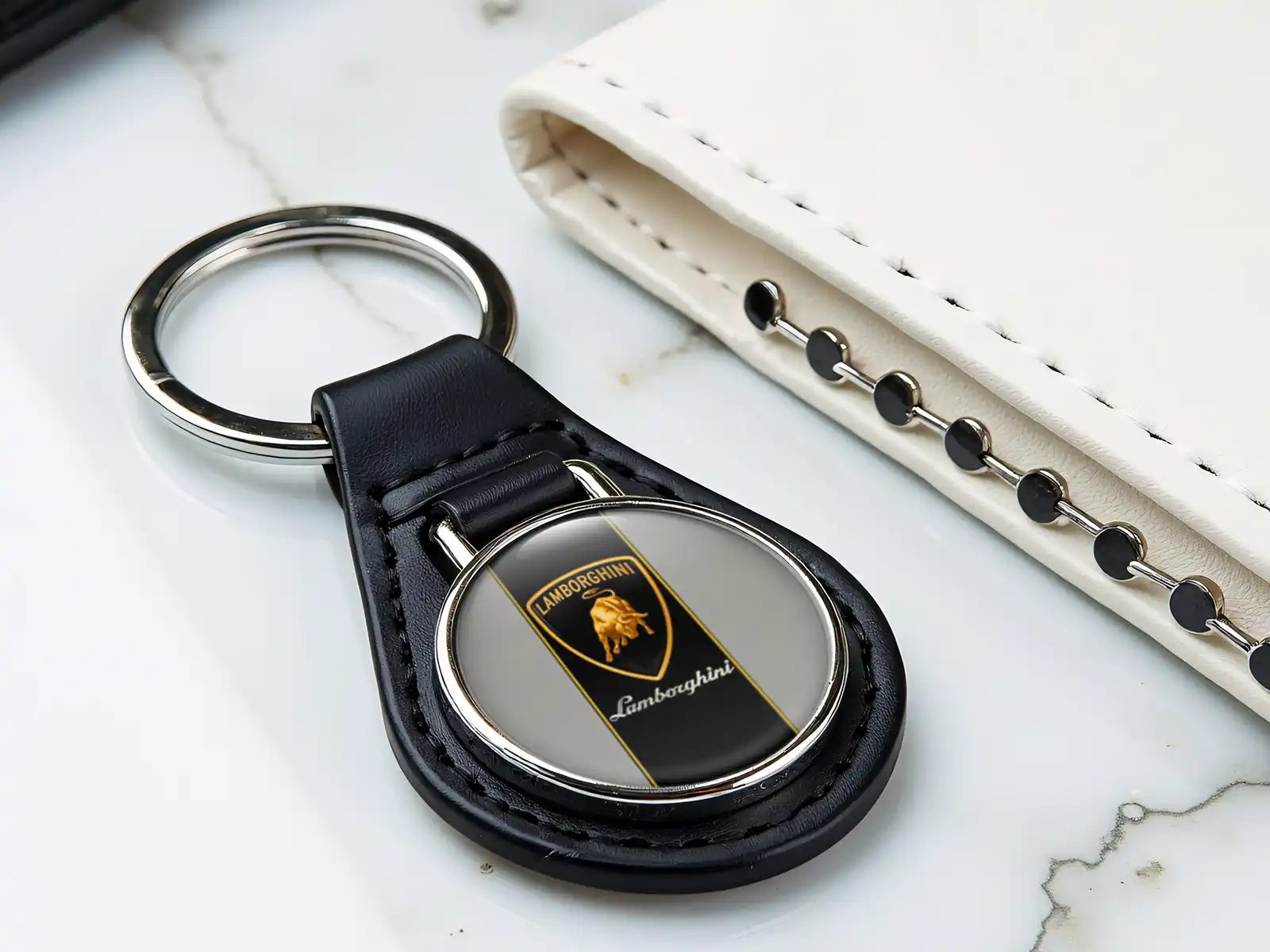 Lamborghini Portachiavi Da Uomo Design Duro Tocco Forza